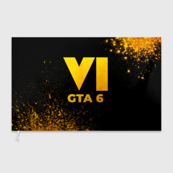 Флаг 3D GTA 6 - gold gradient