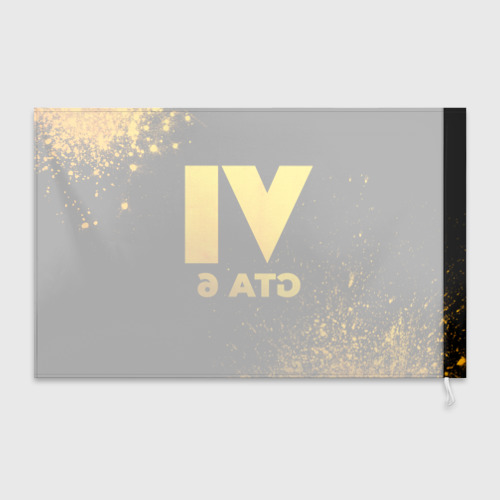 Флаг 3D GTA 6 - gold gradient - фото 2