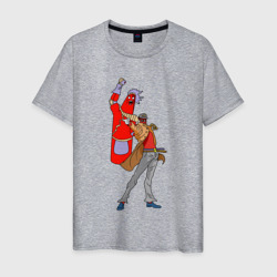 Сосиска Джотаро – Мужская футболка хлопок с принтом купить со скидкой в -20%