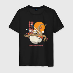 Японский суп – Мужская футболка хлопок с принтом купить со скидкой в -20%