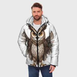 Мужская зимняя куртка 3D Совушка с крыльями - фото 2