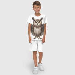 Детский костюм с шортами 3D Совушка с крыльями - фото 2