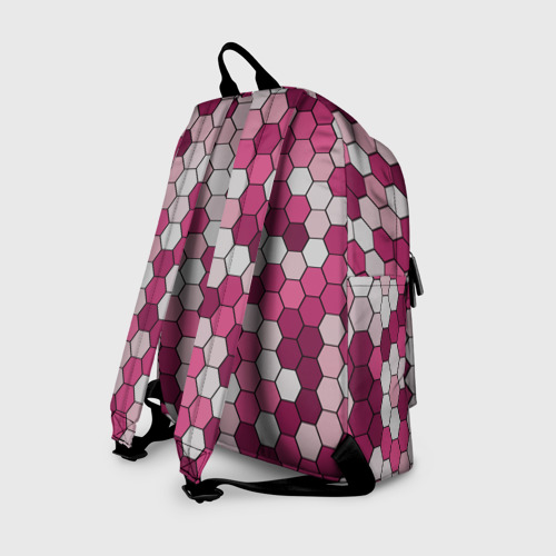 Рюкзак 3D Камуфляж гексагон розовый - фото 2