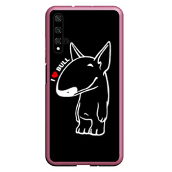 Чехол для Honor 20 I love bullterriers