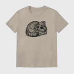 Мужская футболка хлопок Манул модник