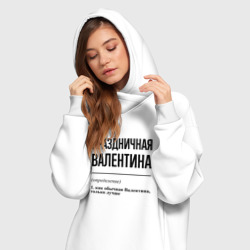 Платье-худи хлопок Праздничная Валентина - фото 2