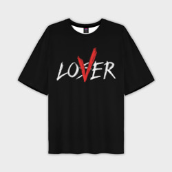 Мужская футболка oversize 3D lover loser