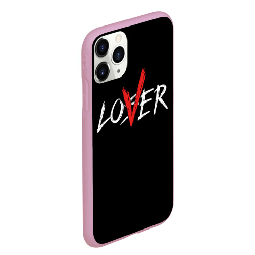 Чехол для iPhone 11 Pro Max матовый lover loser, цвет розовый - фото 3