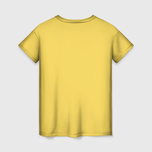Женская футболка 3D с принтом Девушка - рыба без велосипеда, вид сзади #1