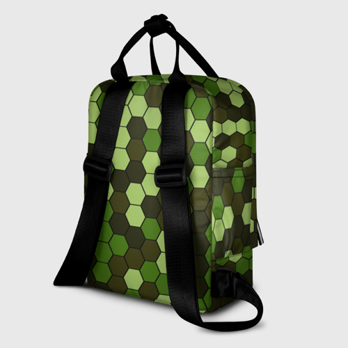 Женский рюкзак 3D Камуфляж гексагон лесной - фото 5