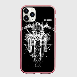 Чехол для iPhone 11 Pro Max матовый Old school motorcycle