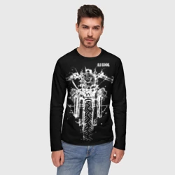 Мужской лонгслив 3D Old school motorcycle - фото 2