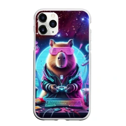 Чехол для iPhone 11 Pro Max матовый Загадочный мир геймера - капибара
