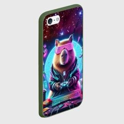 Чехол для iPhone 5/5S матовый Загадочный мир геймера - капибара - фото 2