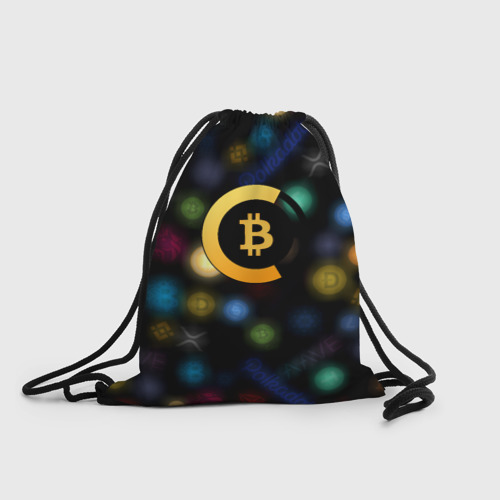 Рюкзак-мешок 3D Bitcoin logo criptomoney