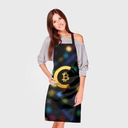 Фартук 3D Bitcoin logo criptomoney - фото 2