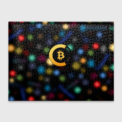 Обложка для студенческого билета Bitcoin logo criptomoney