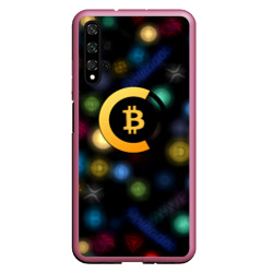 Чехол для Honor 20 Bitcoin logo criptomoney