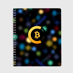 Тетрадь Bitcoin logo criptomoney