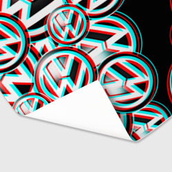 Бумага для упаковки 3D Volkswagen glitch pattern - фото 2