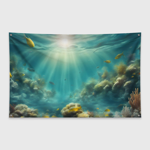 Флаг-баннер Рыбы под водой
