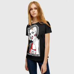 Женская футболка 3D Дерзкая девица всех посылает - фото 2