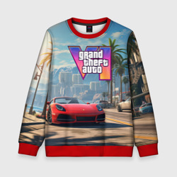 Детский свитшот 3D GTA 6 city car