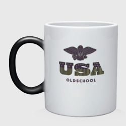 Кружка хамелеон USA Oldschool