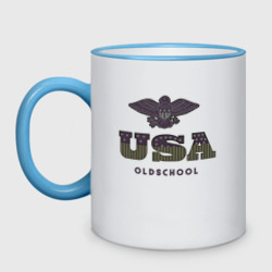 Кружка двухцветная USA Oldschool