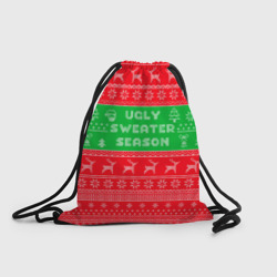 Рюкзак-мешок 3D Ужасный новогодний свитер