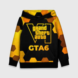 Детская толстовка 3D GTA6 - gold gradient