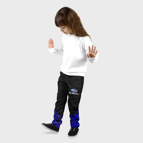 Детские брюки 3D Subaru geomery, цвет 3D печать - фото 3