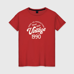 Женская футболка хлопок 1990 год - выдержанный до совершенства