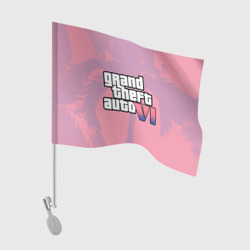 Флаг для автомобиля GTA 6 pink