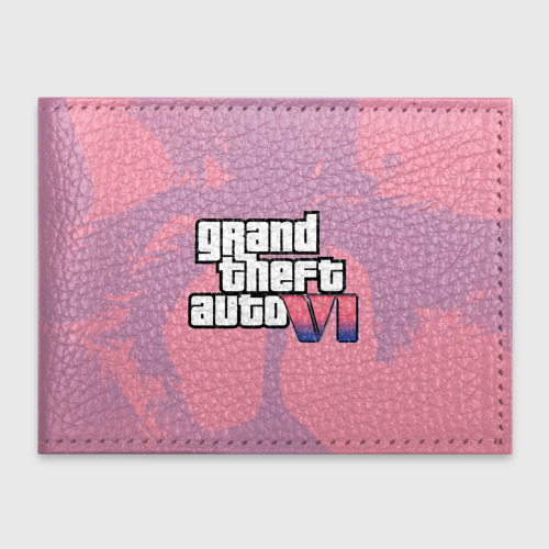 Обложка для студенческого билета GTA 6 pink, цвет оранжевый