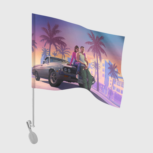 Флаг для автомобиля GTA 6 Люсия и Джейсен