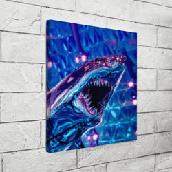 Холст квадратный Фиолетовая акула - фото 2