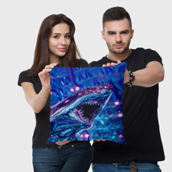 Подушка 3D Фиолетовая акула - фото 2