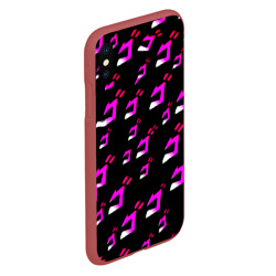 Чехол для iPhone XS Max матовый JoJos Bizarre neon pattern logo - фото 2