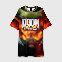 Детское платье 3D Doom eternal games