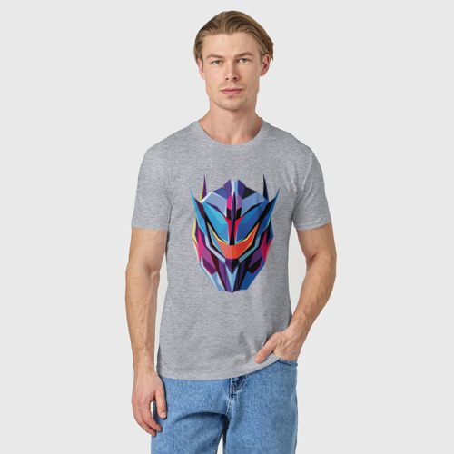 Мужская футболка хлопок Transformers art, цвет меланж - фото 3