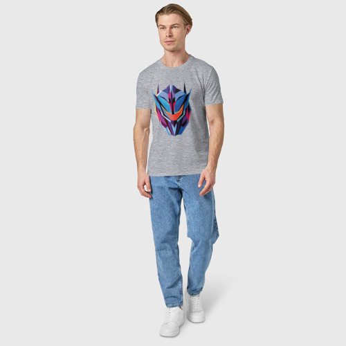 Мужская футболка хлопок Transformers art, цвет меланж - фото 5