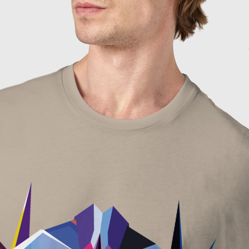 Мужская футболка хлопок Transformers art, цвет миндальный - фото 6