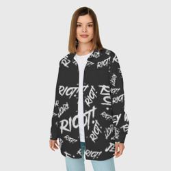 Женская рубашка oversize 3D Paramore alllogo - фото 2