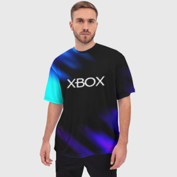 Мужская футболка oversize 3D Xbox neon games - фото 2