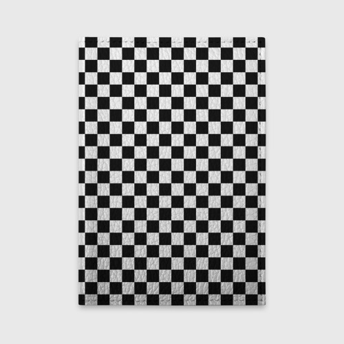 Обложка для автодокументов Шахматное поле чёрно-белый