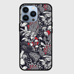 Чехол для iPhone 13 Pro Разные грибы 