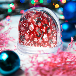 Игрушка Снежный шар Рождественские паттерны  - фото 2