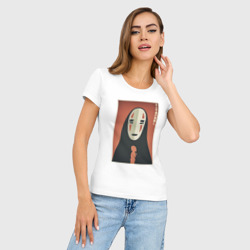 Женская футболка хлопок Slim Унесенные призраками - безликий  - фото 2