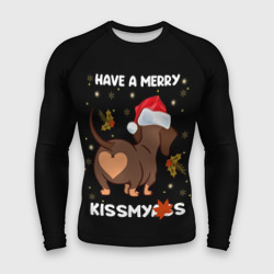 Мужской рашгард 3D Have a merry kissmyass 